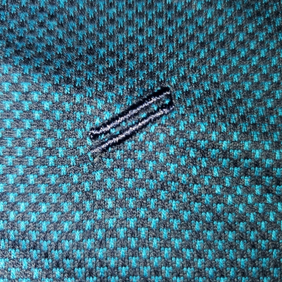 Daniel Hechter Men's Large Navy Blue  Patterned  Polo Shirt Double Mercerized - Picture 2 of 7